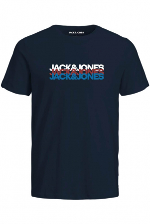 ÎMBRĂCĂMINTE - Tricou JACK &JONES Cyber - 12256777-Navy Blazer