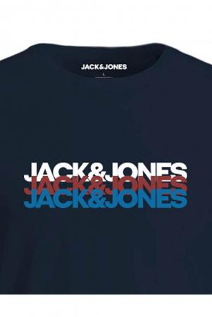 Tricou JACK &JONES Cyber - 12256777-Navy Blazer [1]