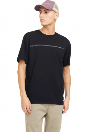 BĂRBAŢI - Tricou JACK &JONES Fusion Full Branding - 12273120-Black