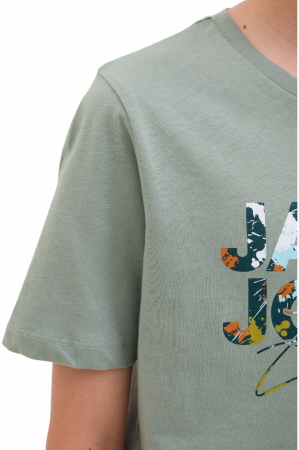 Tricou JACK &JONES Geplas Crew JNR - 12279670-Iceberg Green [2]
