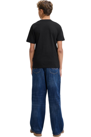 Tricou JACK &JONES Grid Branding JNR - 12288652-Black [1]