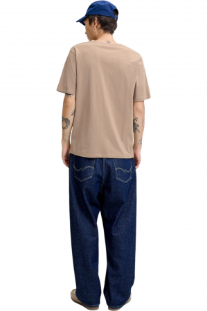 Tricou JACK &JONES Inwood Block Branding - 12283628-Mocha Meringue [1]