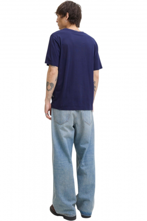 Tricou JACK &JONES Inwood Block Branding - 12283628-Ocean Cavern [1]