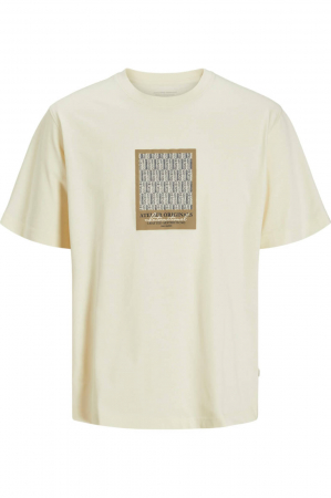 ÎMBRĂCĂMINTE - Tricou JACK &JONES Islington AOP - 12273019-Antique White