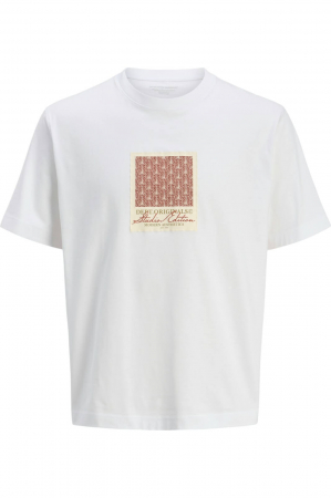 TRICOURI - Tricou JACK &JONES Islington AOP - 12273019-Bright White
