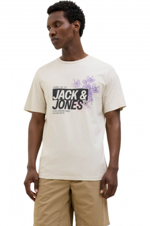 ÎMBRĂCĂMINTE - Tricou JACK &JONES Jaxon LN - 12269390-Moonbeam