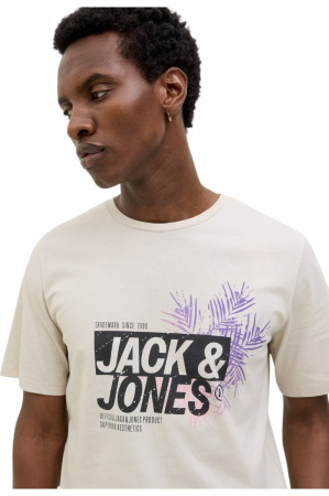 Tricou JACK &JONES Jaxon LN - 12269390-Moonbeam [2]
