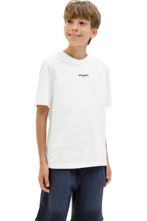 ÎMBRĂCĂMINTE - Tricou JACK &JONES Lido AOP Back Print JNR - 12278705-Bright White