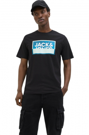 ÎMBRĂCĂMINTE - Tricou JACK &JONES Logan Summer Print - 12283825-Black
