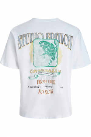 Tricou JACK &JONES Lucca Graphic - 12276601-Bright White [1]