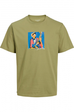 TRICOURI - Tricou JACK &JONES Manchester Cubism - 12273378-Cedar