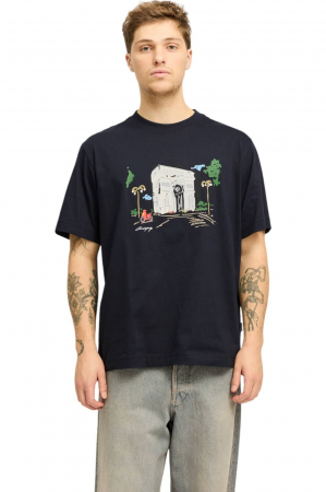TRICOURI - Tricou JACK &JONES Manchester Sketch - 12273549-Black