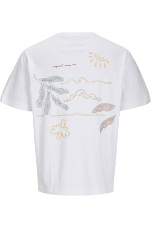 Tricou JACK &JONES Marrakesh Sketch - 12273388-Bright White [3]