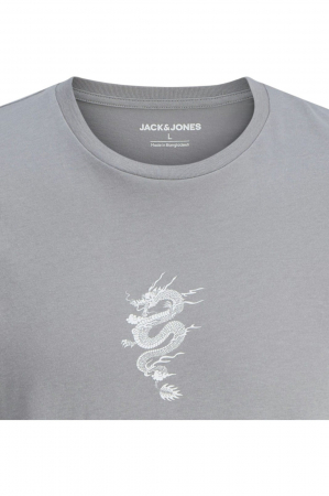 Tricou JACK &JONES Miko Crew - 12278533-Ultimate Grey [4]