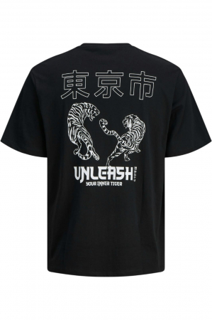Tricou JACK &JONES Miko Crew JNR - 12279679-Black [1]