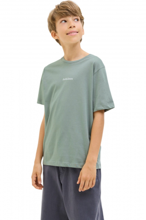 ÎMBRĂCĂMINTE - Tricou JACK &JONES Mine Crew JNR - 12279668-Iceberg Green