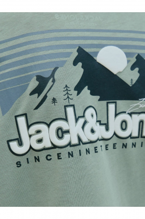 Tricou JACK &JONES Mine Crew JNR - 12279668-Iceberg Green [3]