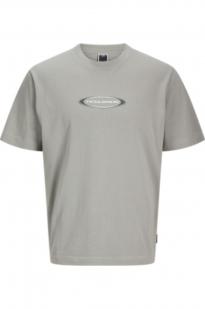 BĂRBAŢI - Tricou JACK &JONES Pacer Branding - 12273880-Gray Flannel