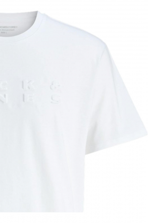 Tricou JACK &JONES Pacer Print - 12273295-Bright White [3]