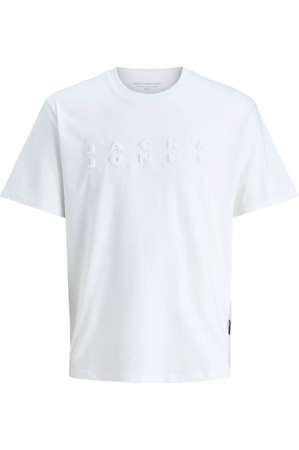 ÎMBRĂCĂMINTE - Tricou JACK &JONES Pacer Print - 12273295-Bright White