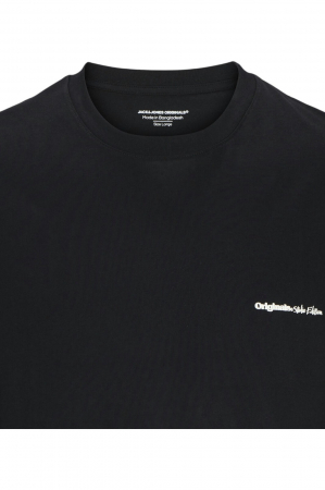 Tricou JACK &JONES Paros Abstract Backprint - 12273385-Black [2]