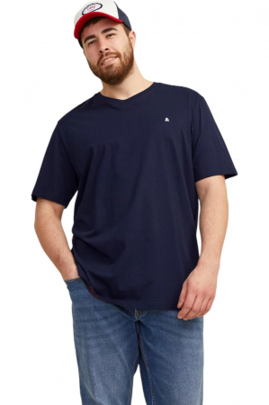 BĂRBAŢI - Tricou JACK &JONES Paulos Crew PLS - 12253778-Navy Blazer