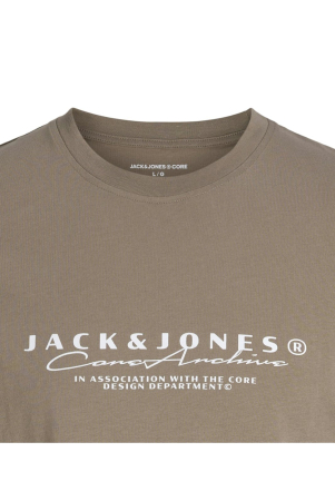Tricou JACK &JONES Point Branding PLS - 12292229-Desert Taupe [1]