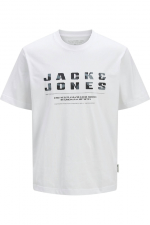 ÎMBRĂCĂMINTE - Tricou JACK &JONES Recharge Front - 12274716-Bright White