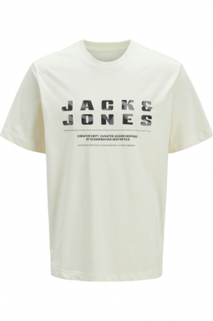 BĂRBAŢI - Tricou JACK &JONES Recharge Front - 12274716-Sweet Corn