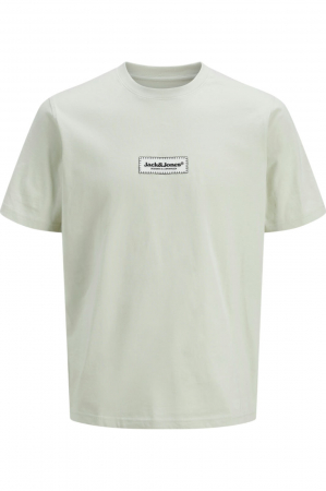 BĂRBAŢI - Tricou JACK &JONES Split Fakestitch Branding - 12273182-Celadon Tint