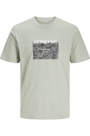 ÎMBRĂCĂMINTE - Tricou JACK &JONES Tarmac Camo Front JNR - 12274620-Aqua Gray
