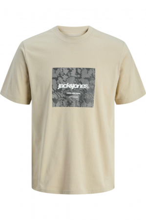 ÎMBRĂCĂMINTE - Tricou JACK &JONES Tarmac Camo Front JNR - 12274620-Pure Cashmere