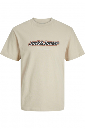TRICOURI - Tricou JACK &JONES Vesterbro Newton Brand - 12265740-Humus
