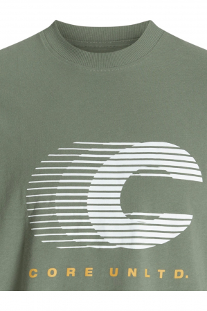 Tricou JACK &JONES Vibrant Crew Neck AW24 - 12277744-Sea Spray [2]