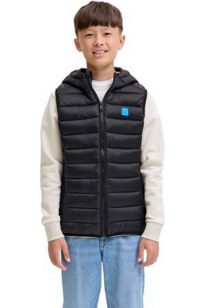 VESTE - Vesta JACK &JONES Bradley Light Bodywarmer Hood JNR - 12280985-Black