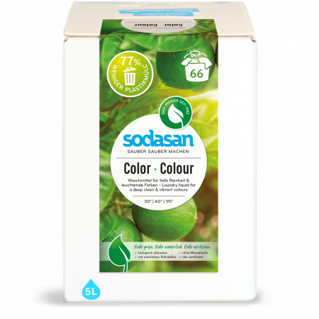 Detergenţi bio de rufe - Detergent ecologic lichid de rufe color Lămâie verde Sodasan