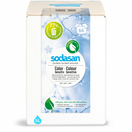 Detergenţi bio de rufe - Detergent ecologic lichid de rufe color Sensitiv Sodasan