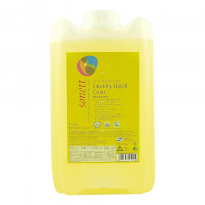 Detergenţi bio de rufe - Detergent lichid de rufe colorate menta si lamaie Sonett