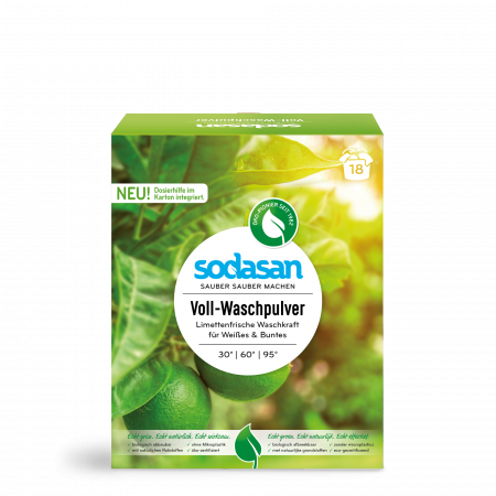 DETERGENŢI BIO - Detergent praf de rufe color si albe lime , ecologic Sodasan