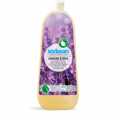Săpunuri lichide - Săpun bio lichid Lavandă-Măsline Sodasan 300 ml