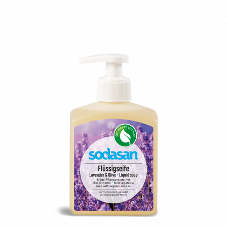 Săpunuri lichide - Săpun bio lichid Lavandă-Măsline Sodasan 300 ml