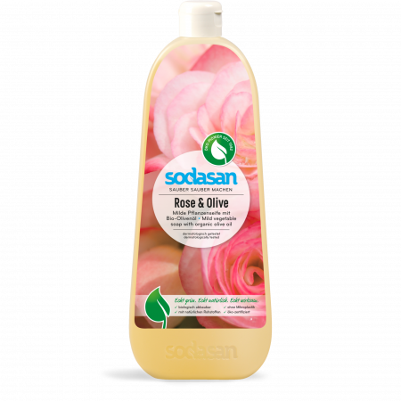 Săpunuri lichide - Săpun bio lichid Lavandă-Măsline Sodasan 300 ml
