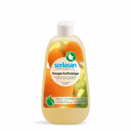 DETERGENŢI BIO - Soluţie ecologică universală concentrată cu portocale pentru curăţenie Sodasan
