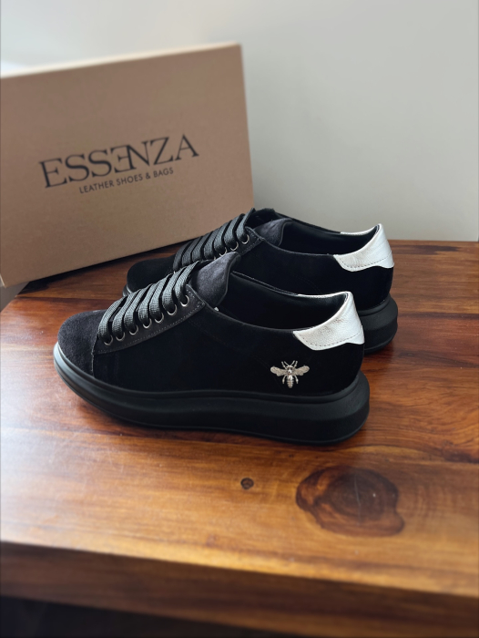 C127 sneakers Ultra Black&silver Bee [4]
