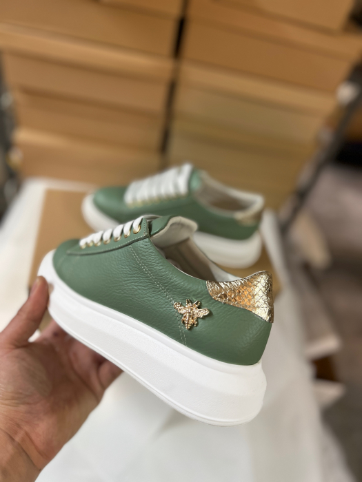 C127 sneakers Pistachio  gold bee edition - Essenza [1]