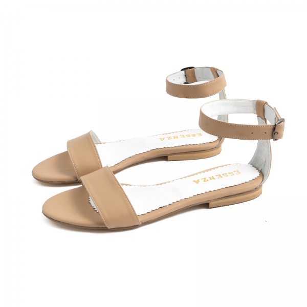 Sandale cu talpa joasa, din bej [2]