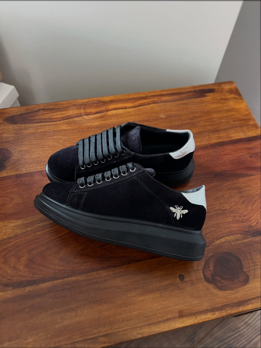 C127 sneakers Ultra Black&silver Bee [3]