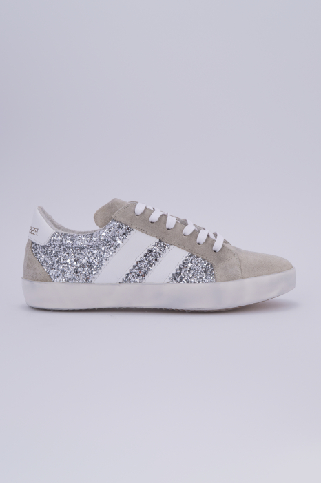 Calin 1 DS  Beige Suede Glitter Sneakers [1]