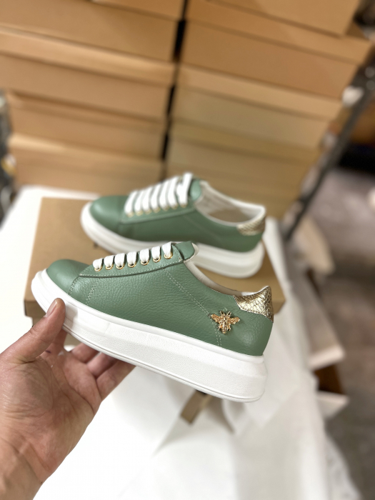 C127 sneakers Pistachio  gold bee edition - Essenza [4]