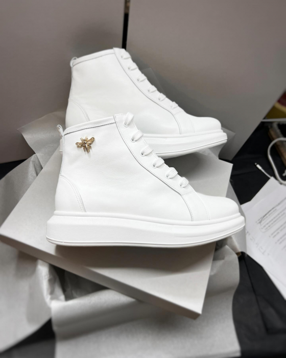 C127 ankle boots white golden bee edition [2]